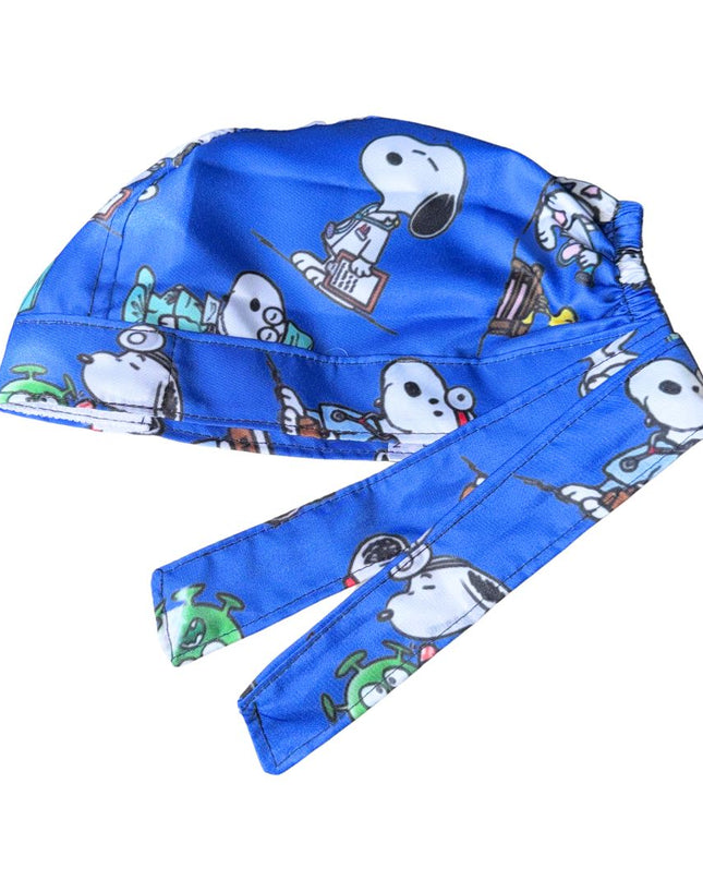 Gorro Quirúrgico Estampado Snoopy - Azul2