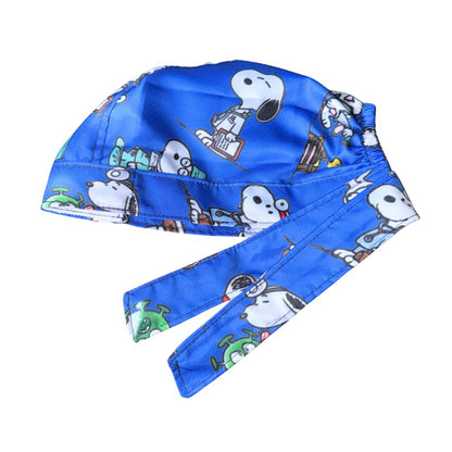 Gorro Quirúrgico Estampado Snoopy - Azul2