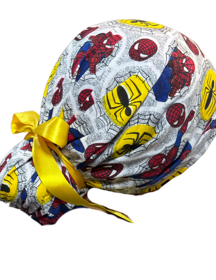 Gorro Medico Quirúrgico - Spider-Man 2 - Listones - Anti-sudor