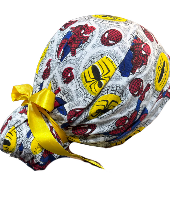 Gorro Medico Quirúrgico - Spider-Man 2 - Listones - Anti-sudor