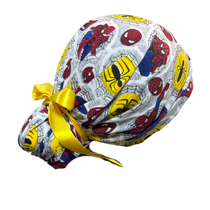 Gorro Medico Quirúrgico - Spider-Man 2 - Listones - Anti-sudor