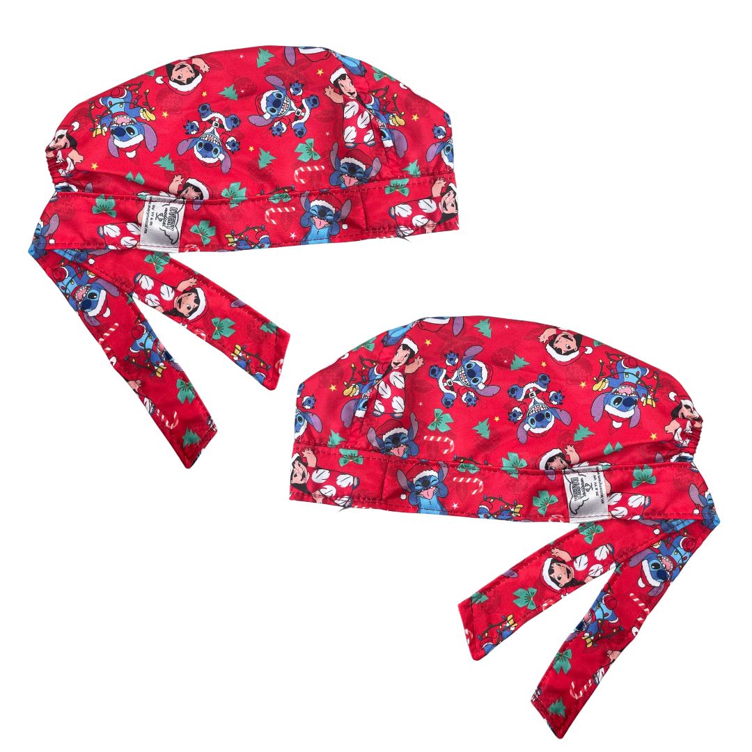 Gorro Quirúrgico - Estampado - Lilo Y Stitch - Navidad