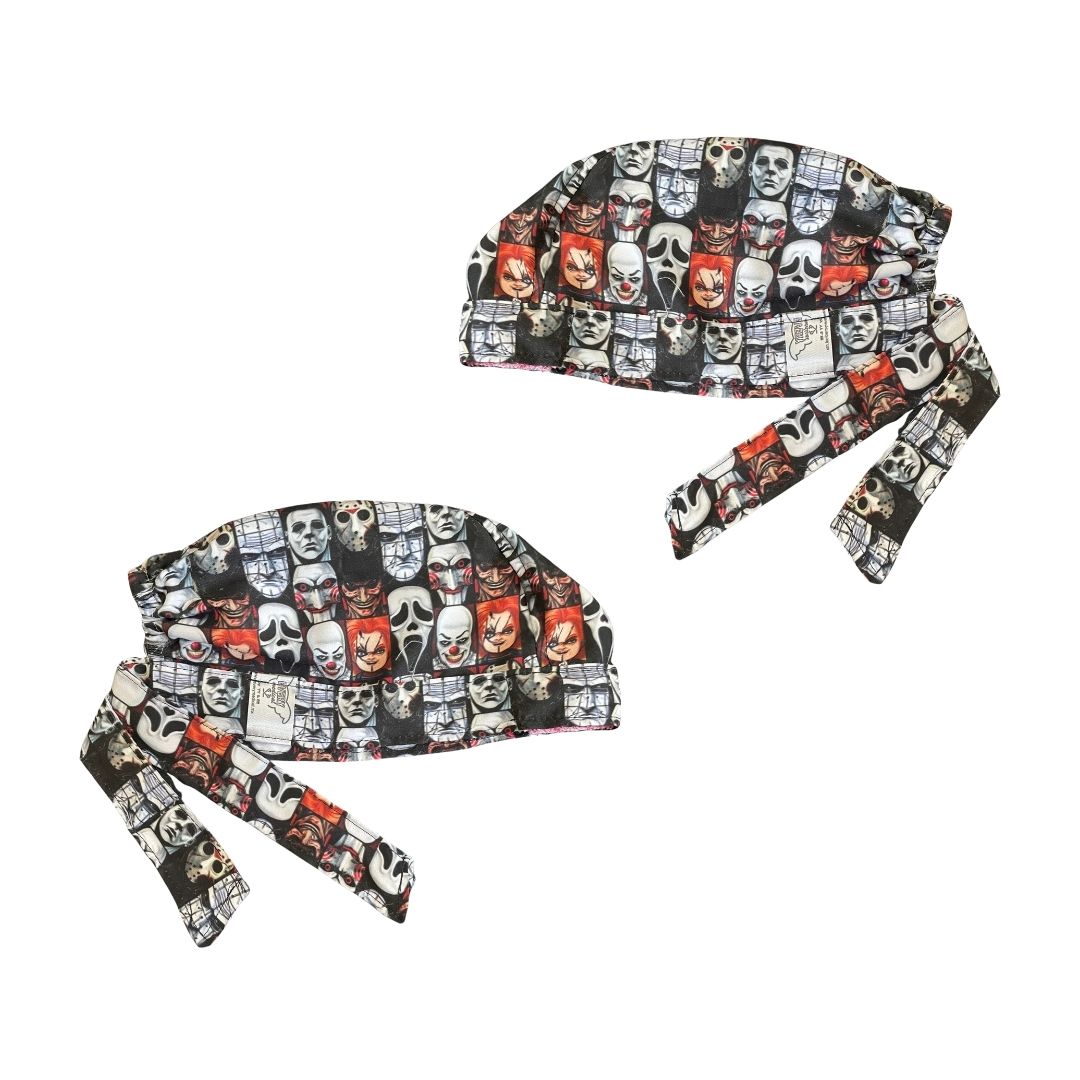 Gorro Quirúrgico - Personajes De Terror - Halloween - Negro 11