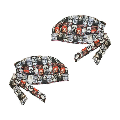 Gorro Quirúrgico - Personajes De Terror - Halloween - Negro 11