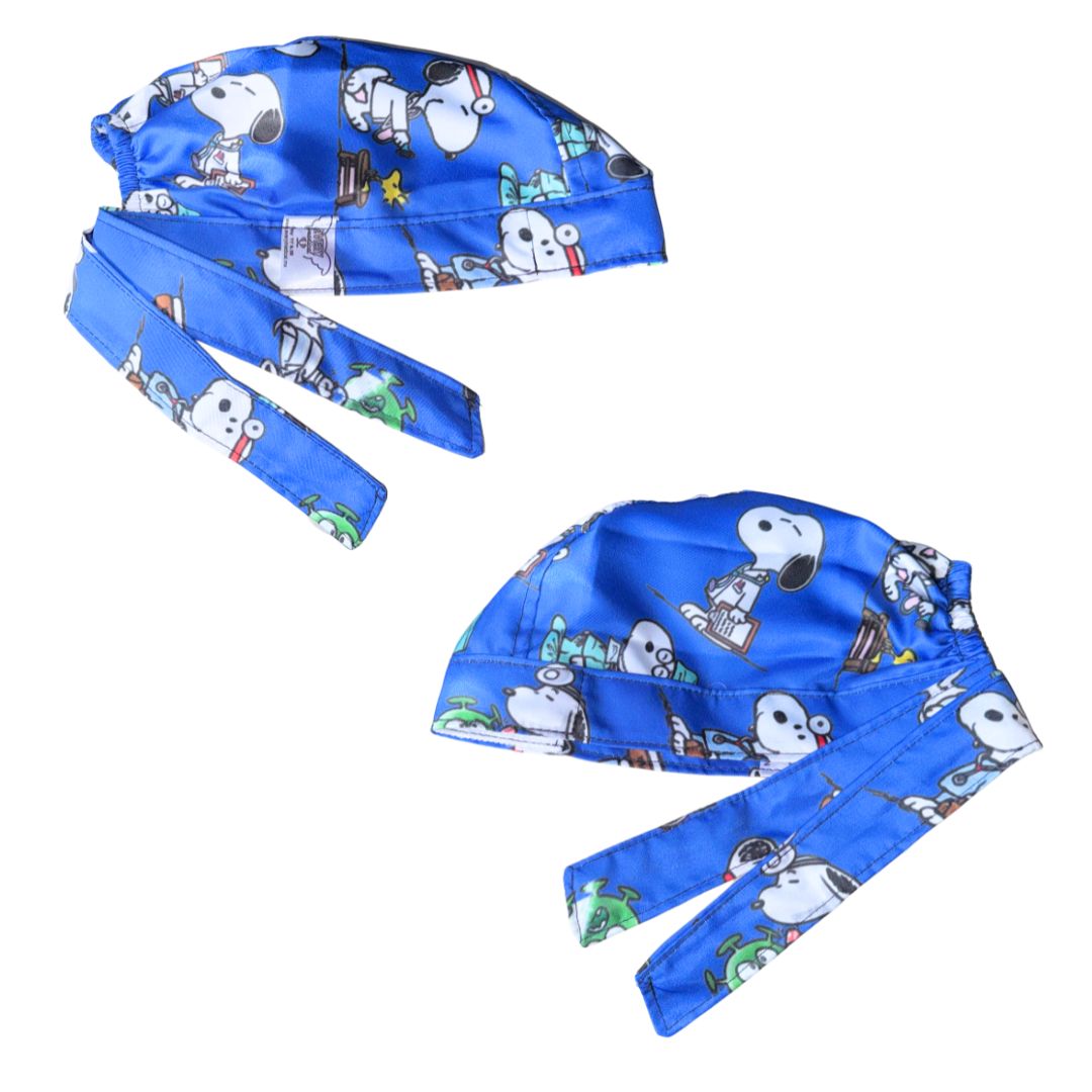 Gorro Quirúrgico Estampado Snoopy - Azul2