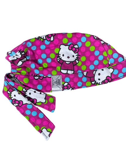 Gorro Quirúrgico - Hello Kitty - Rosa - Lunares
