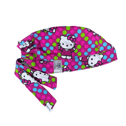 Gorro Quirúrgico - Hello Kitty - Rosa - Lunares