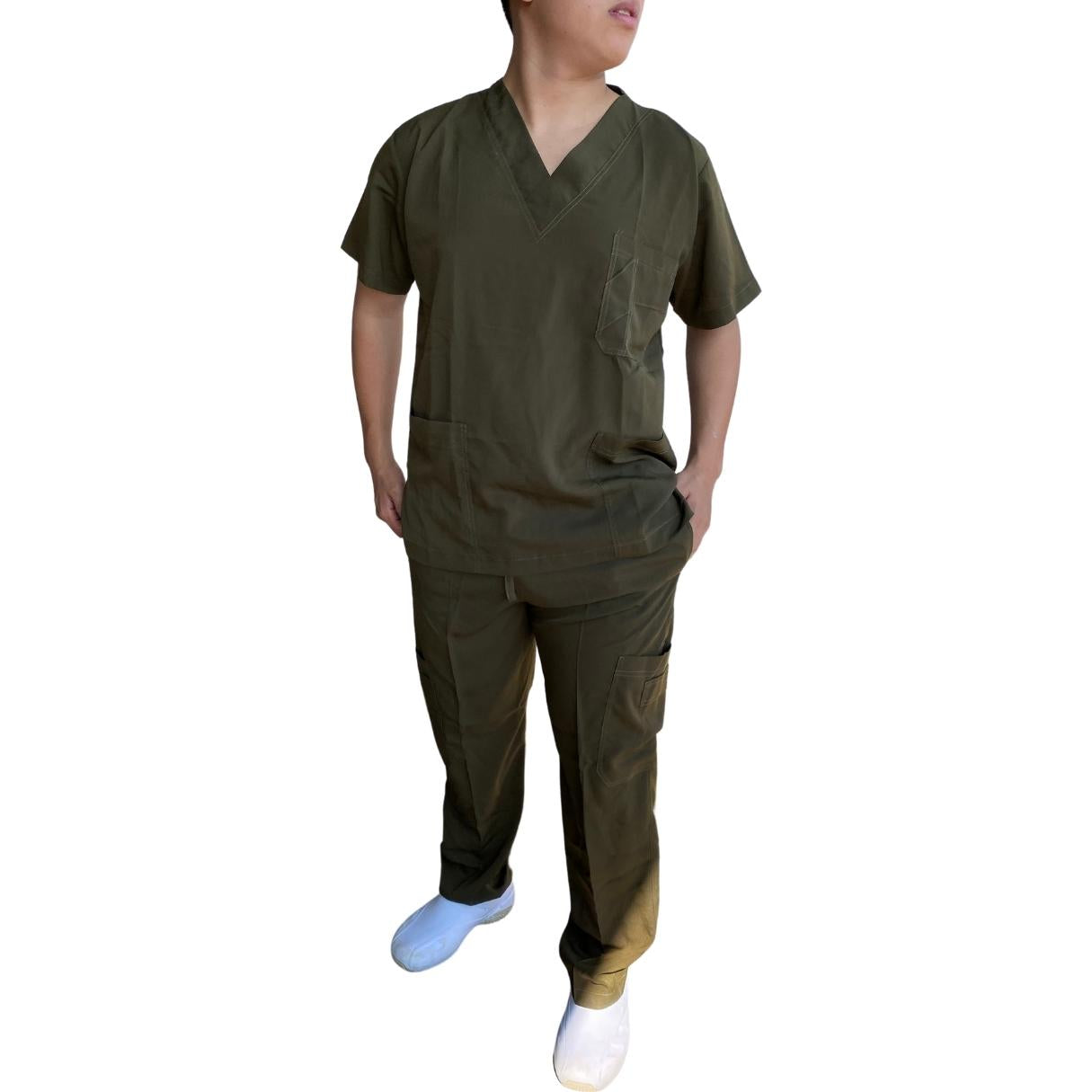 Uniforme Quirúrgico - Hombre - Verde Olivo - Modelo Toluca