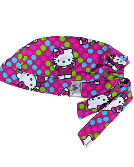 Gorro Quirúrgico - Hello Kitty - Rosa - Lunares