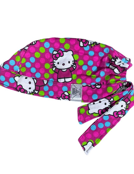 Gorro Quirúrgico - Hello Kitty - Rosa - Lunares