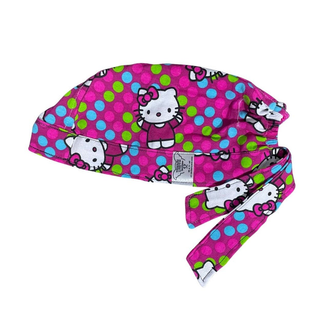 Gorro Quirúrgico - Hello Kitty - Rosa - Lunares