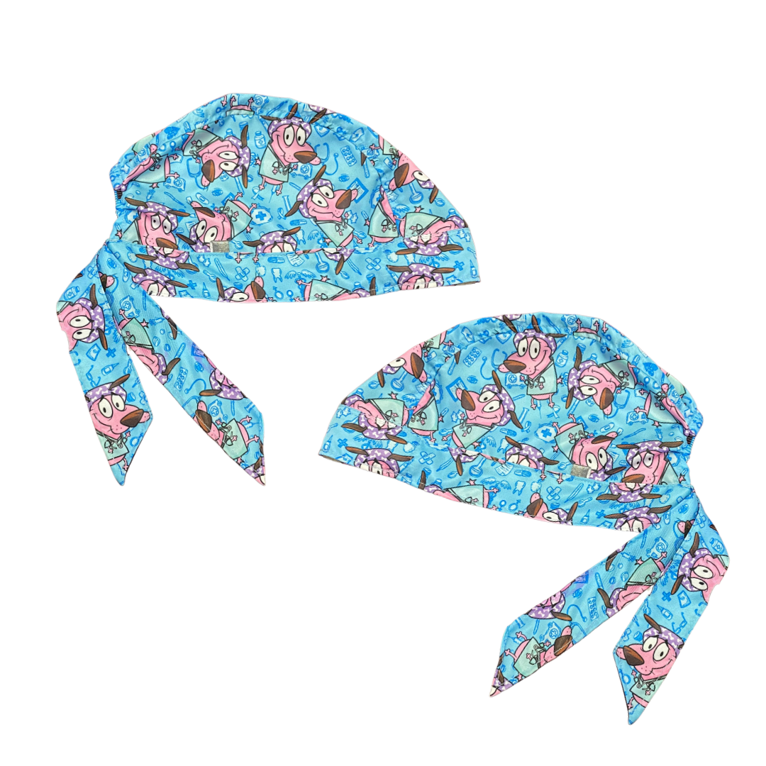 Gorro Quirúrgico Medico Coraje El Perro Cobarde Antifluidos