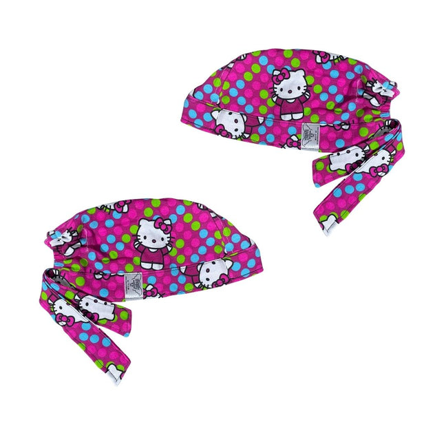 Gorro Quirúrgico - Hello Kitty - Rosa - Lunares