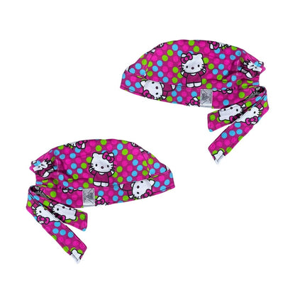 Gorro Quirúrgico - Hello Kitty - Rosa - Lunares
