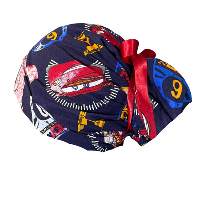 Gorro Medico Quirúrgico Cars - Nascar - Listones - Antisudor - Every Medical -  Dr. Gorrito