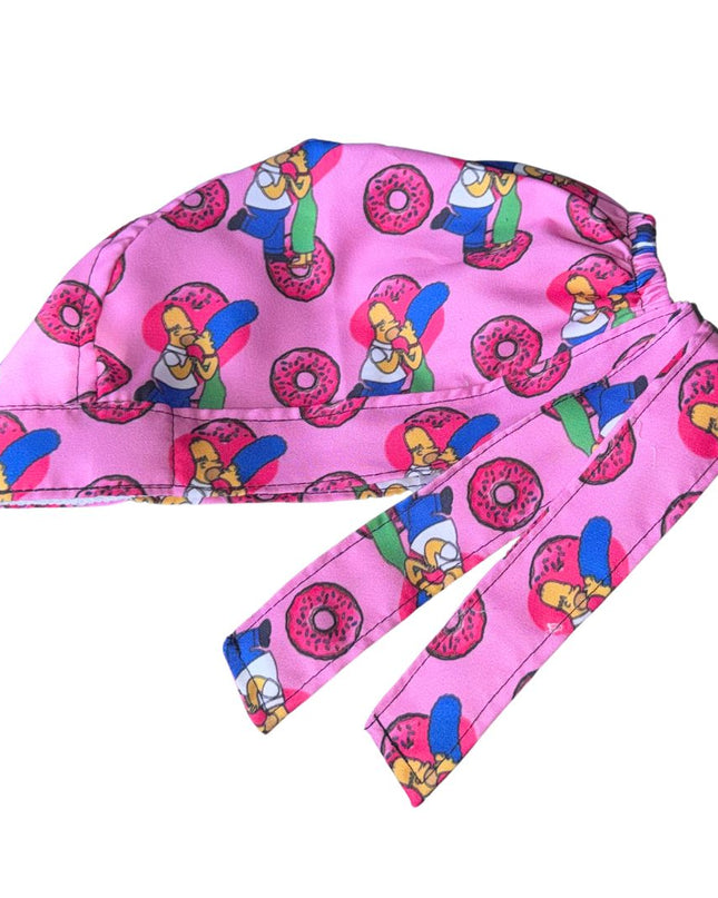Gorro Quirúrgico Estampado Homero En Vestido, The Simpsons - homero y marge