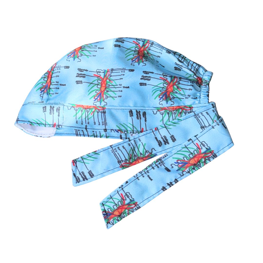 Gorro Quirúrgico Estampado Derek Shepherd, Grays Anatomy - Azul