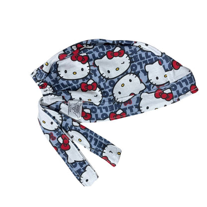 Gorro Quirúrgico - Hello Kitty - Rosa - Gris 2