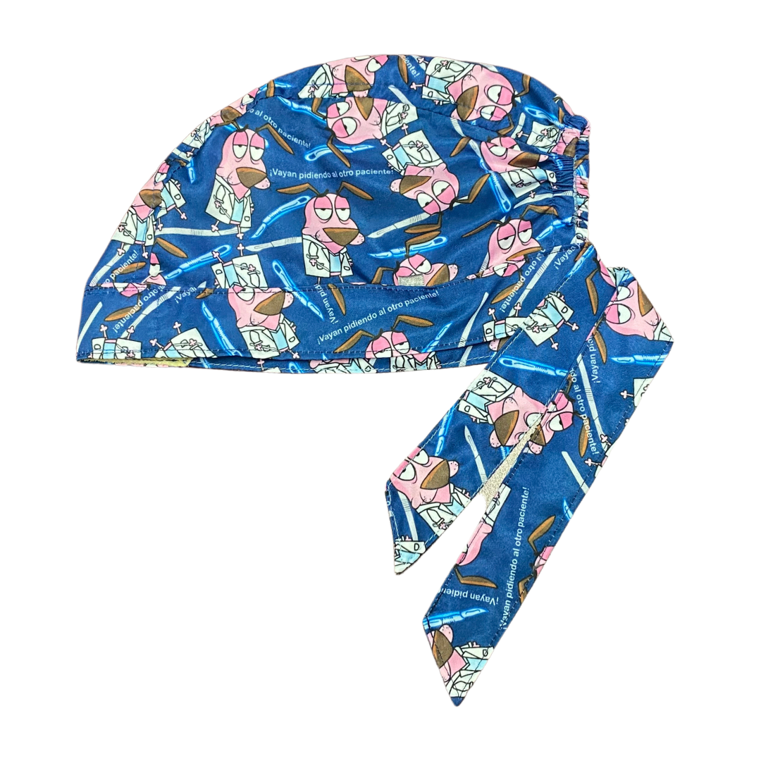 Gorro Quirúrgico Medico Coraje El Perro Cobarde Antifluidos