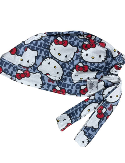 Gorro Quirúrgico - Hello Kitty - Rosa - Gris 2
