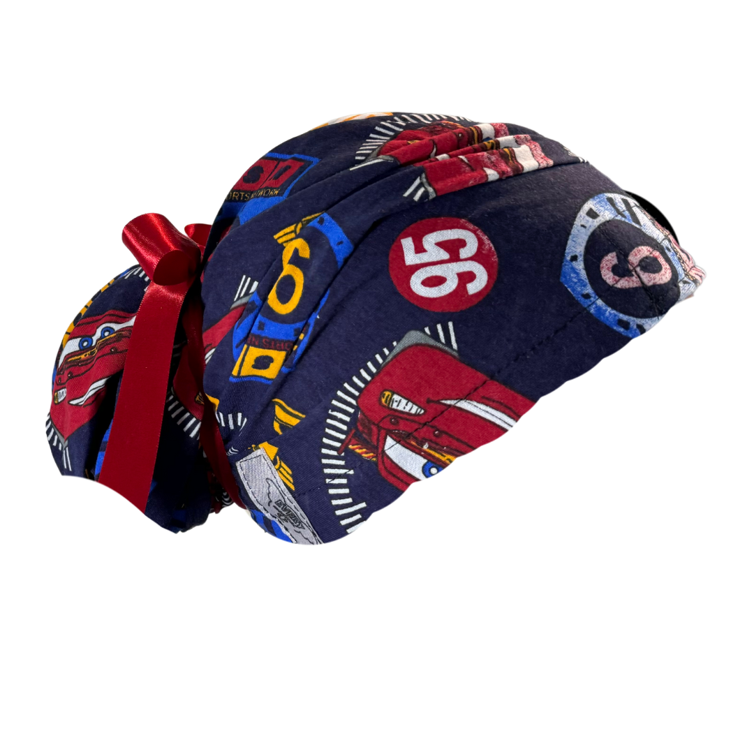 Gorro Medico Quirúrgico Cars - Nascar - Listones - Antisudor - Every Medical -  Dr. Gorrito