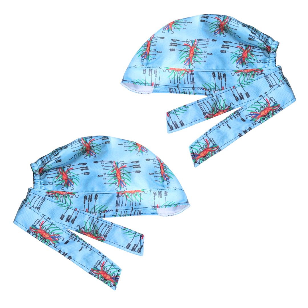 Gorro Quirúrgico Estampado Derek Shepherd, Grays Anatomy - Azul