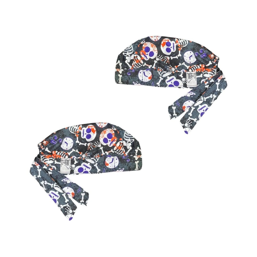 Gorro Medico Quirúrgico - Día De Muertos - Personajes De Terror - Halloween - Negro 6