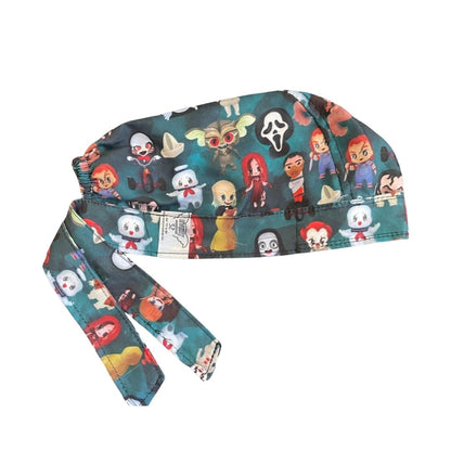 Gorro Quirúrgico - Personajes De Terror - Halloween - Negro 12