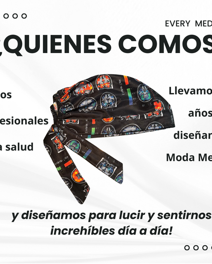 Gorro Quirúrgico Medico Cerebro Sesos Antifluidos- Listones - Every Medical -  Dr. Gorrito