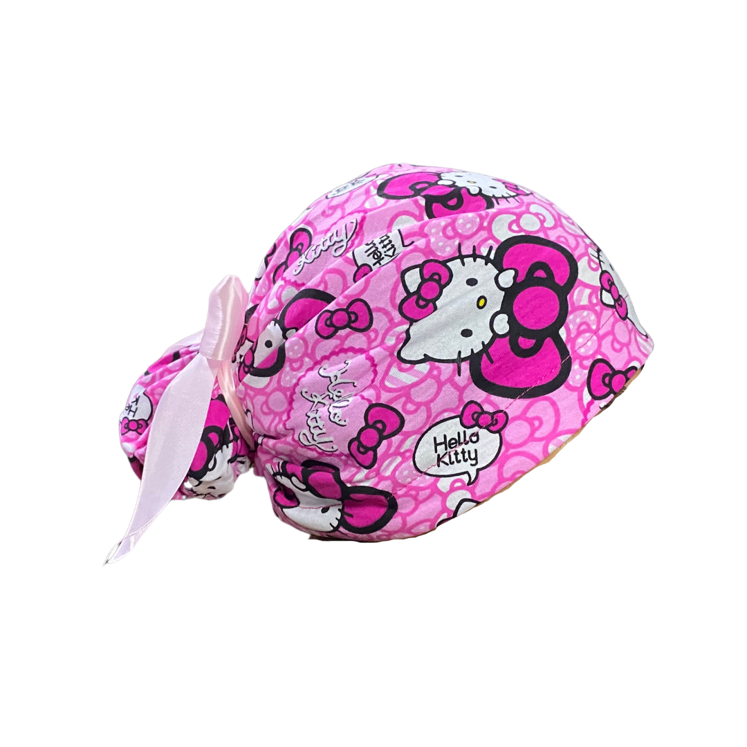 Gorro Quirúrgico Hello Kitty Rosa Con Listones - Antisudor - Every Medical -  Dr. Gorrito