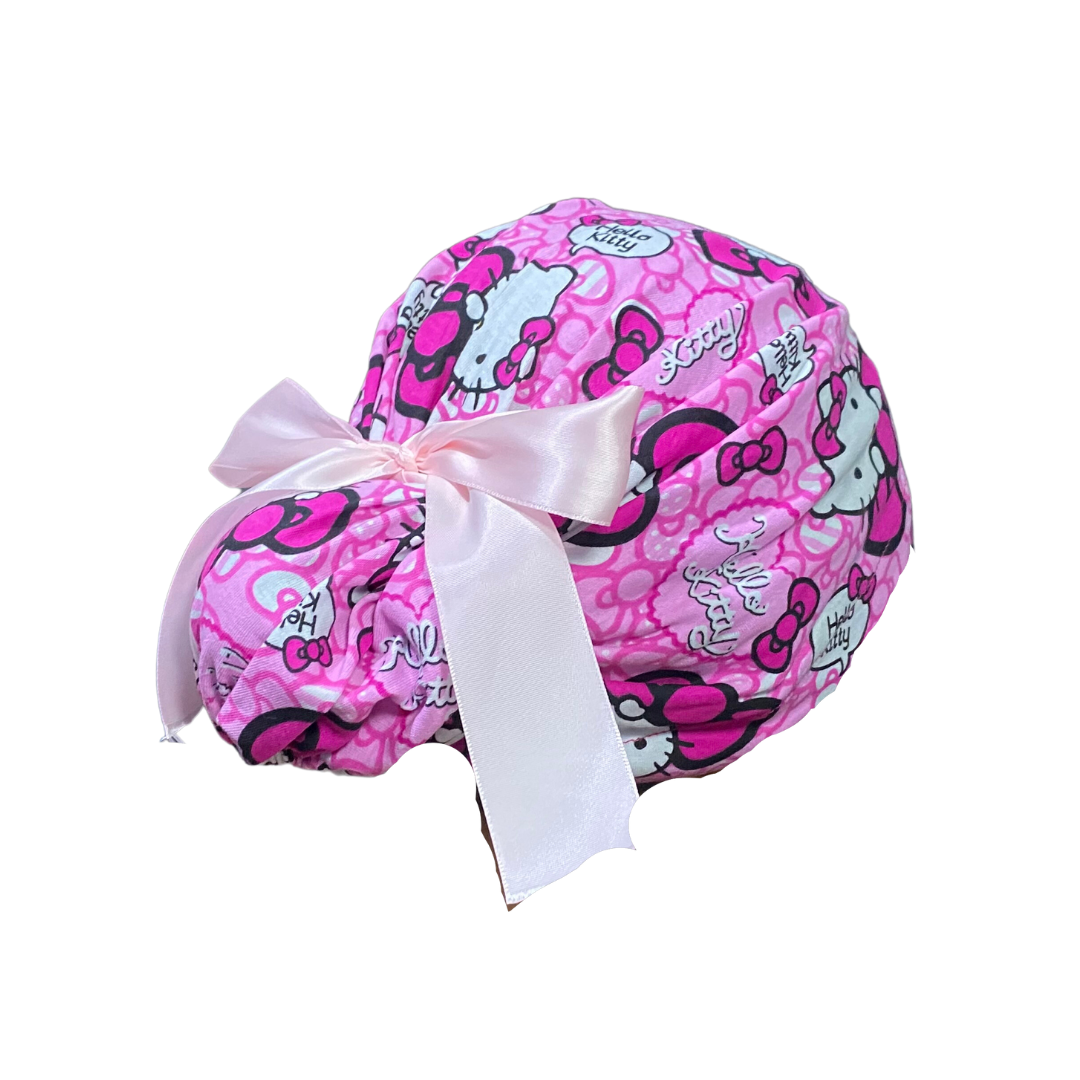 Gorro Quirúrgico Hello Kitty Rosa Con Listones - Antisudor - Every Medical -  Dr. Gorrito