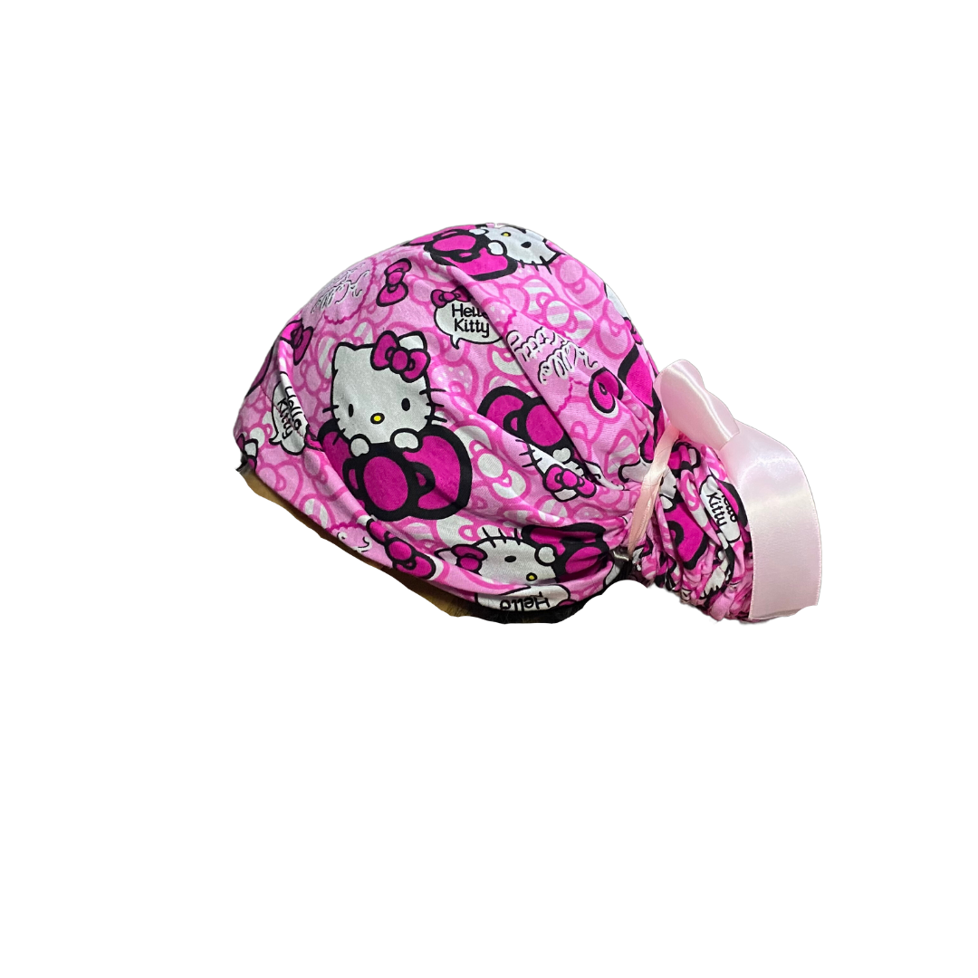 Gorro Quirúrgico Hello Kitty Rosa Con Listones - Antisudor - Every Medical -  Dr. Gorrito