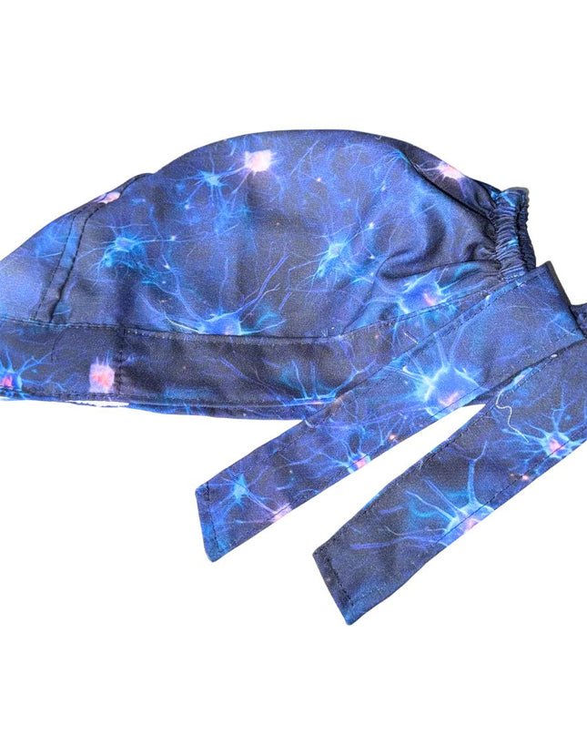 Gorro Quirúrgico Medico Conexiones Nerviosas Neuronas Azul Unitalla