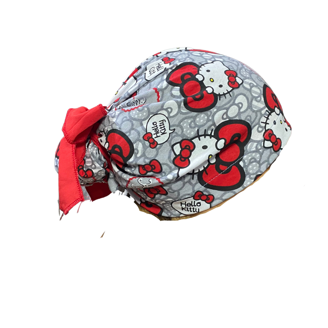 Gorro Quirúrgico Hello Kitty Rojo Con Listones - Antisudor - Every Medical -  Dr. Gorrito