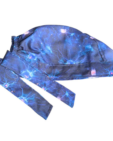 Gorro Quirúrgico Medico Conexiones Nerviosas Neuronas Azul Unitalla