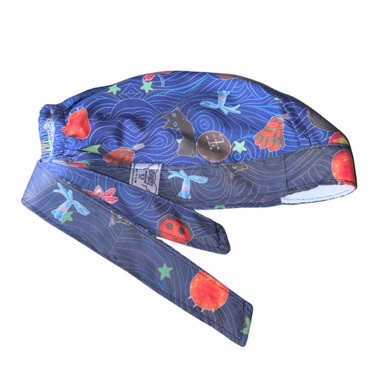 Gorro Medico Quirúrgico Coraline Y La Puerta Secreta Enfermeria - Negro