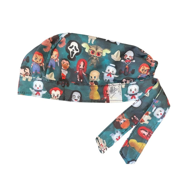 Gorro Quirúrgico - Personajes De Terror - Halloween - Negro 12