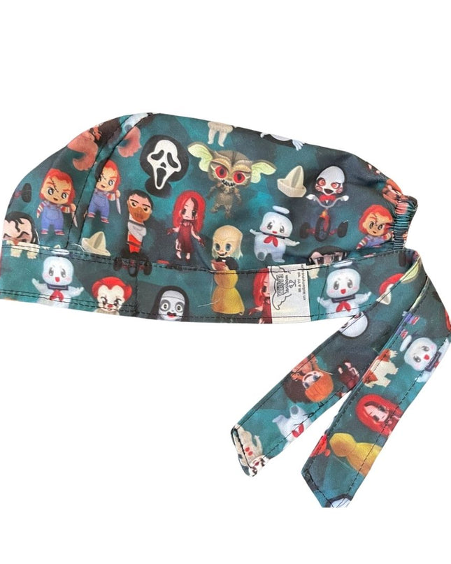 Gorro Quirúrgico - Personajes De Terror - Halloween - Negro 12