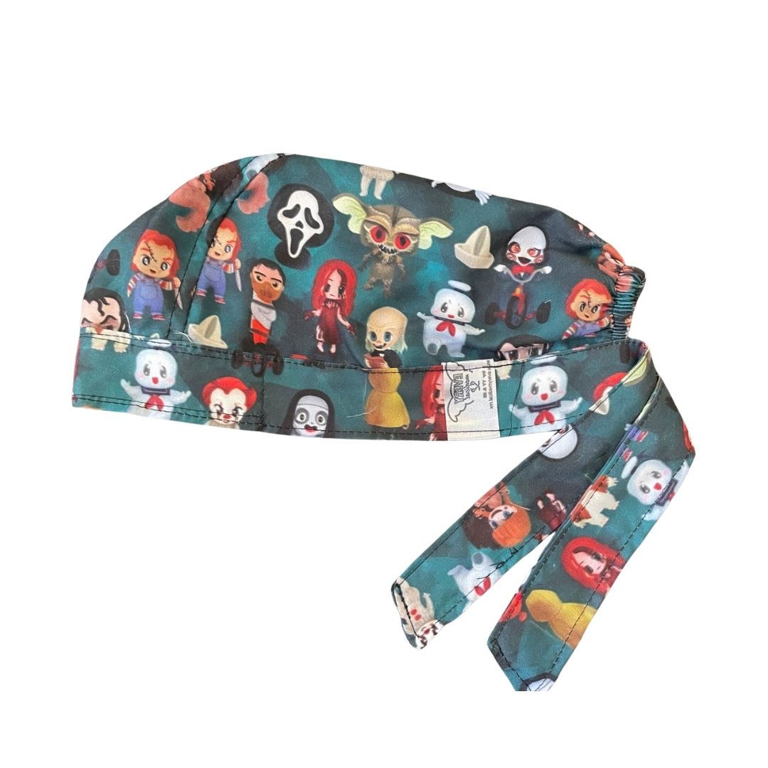 Gorro Quirúrgico - Personajes De Terror - Halloween - Negro 12