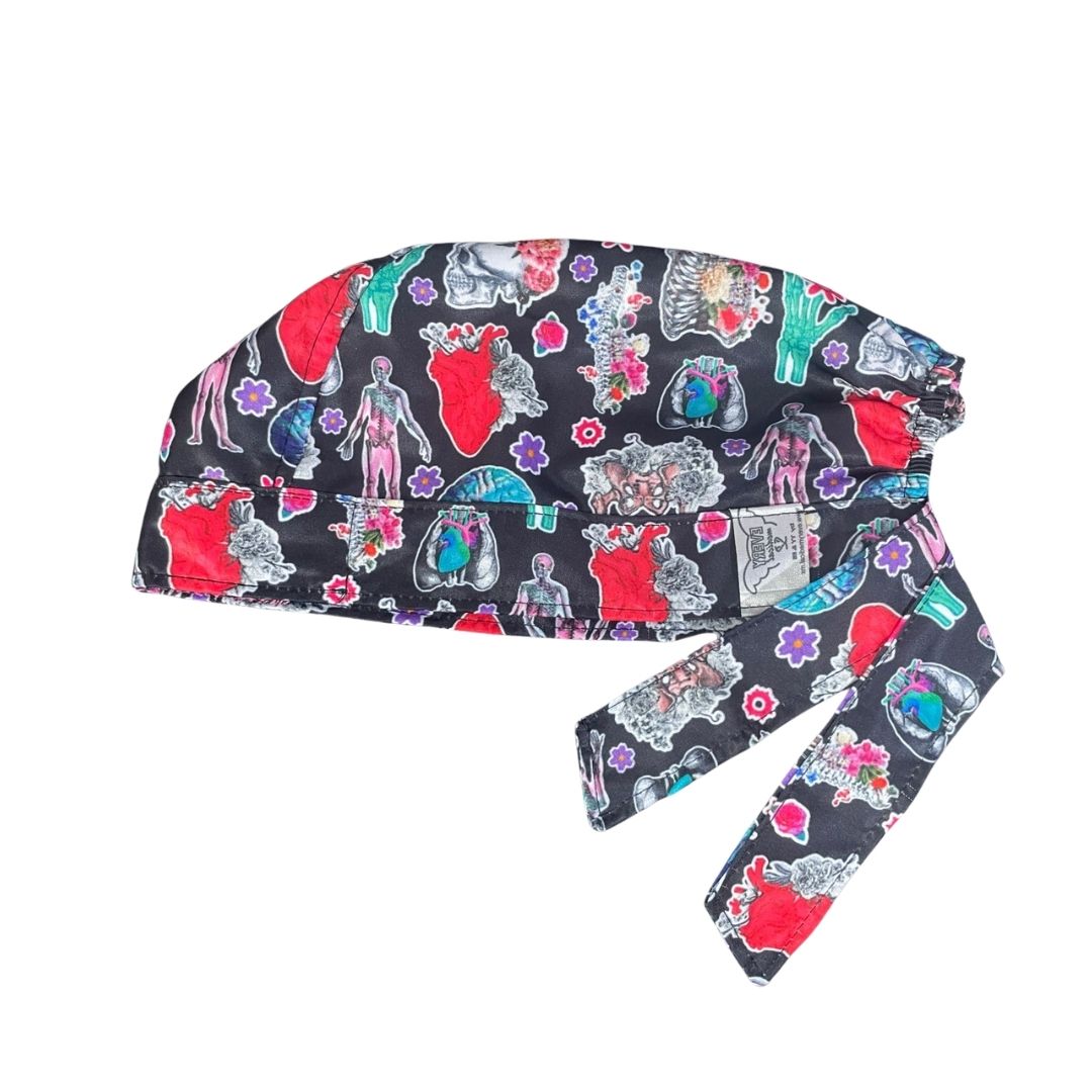 Gorro Medico Quirúrgico - Anatomía Humana - Versalius - Negro 5