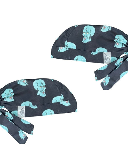 Gorro Medico Quirúrgico - Bob Esponja, Calamardo, Plankton - Calamardo Guapo 2