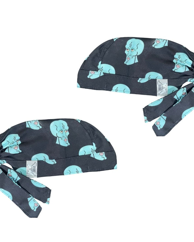 Gorro Medico Quirúrgico - Bob Esponja, Calamardo, Plankton - Calamardo Guapo 2