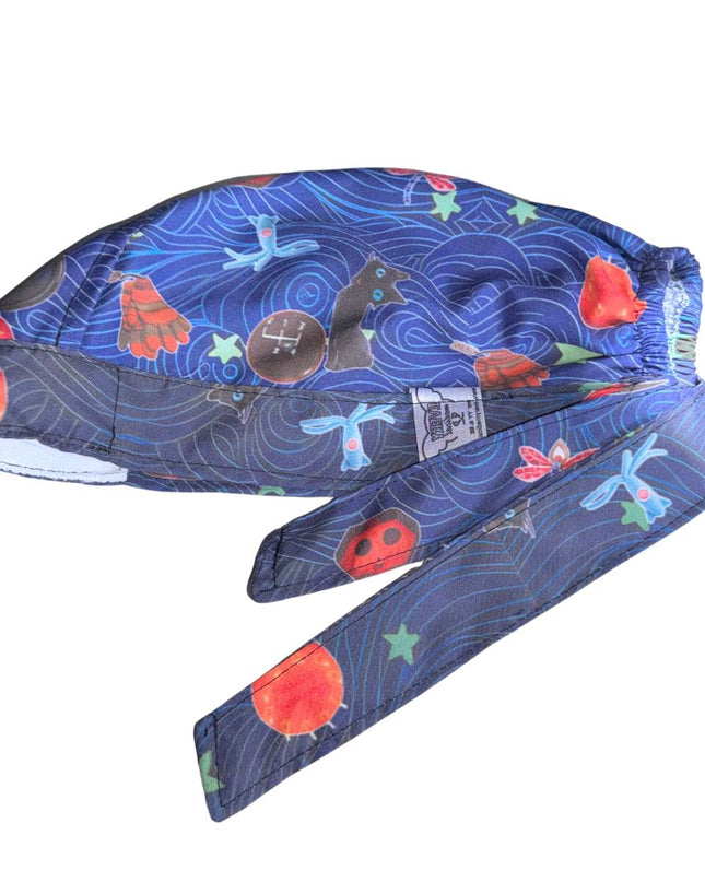 Gorro Medico Quirúrgico Coraline Y La Puerta Secreta Enfermeria - Negro