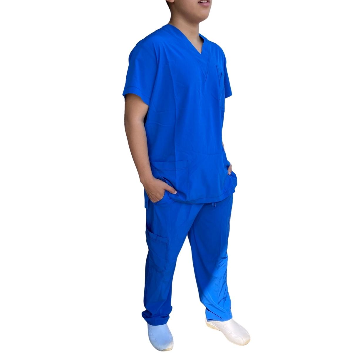 Uniforme Quirúrgico - Hombre - Azul Rey- Modelo Toluca