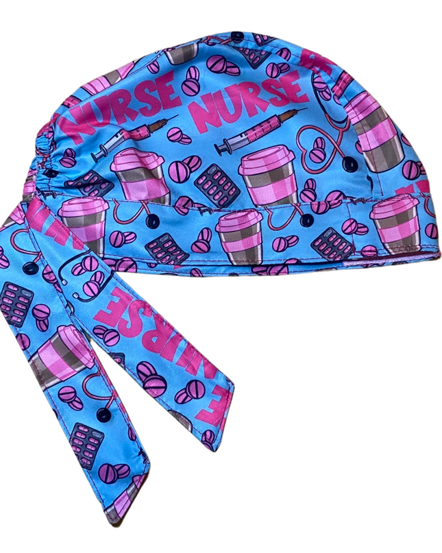 Gorro Quirúrgico Estampado Nurse, Enfermería, Hospital Salud - Every Medical -  Dr. Gorrito