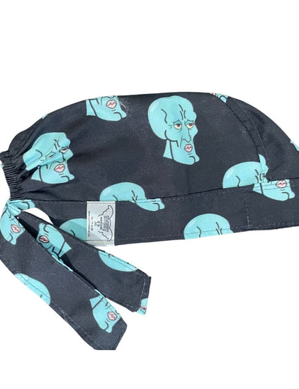 Gorro Medico Quirúrgico - Bob Esponja, Calamardo, Plankton - Calamardo Guapo 2