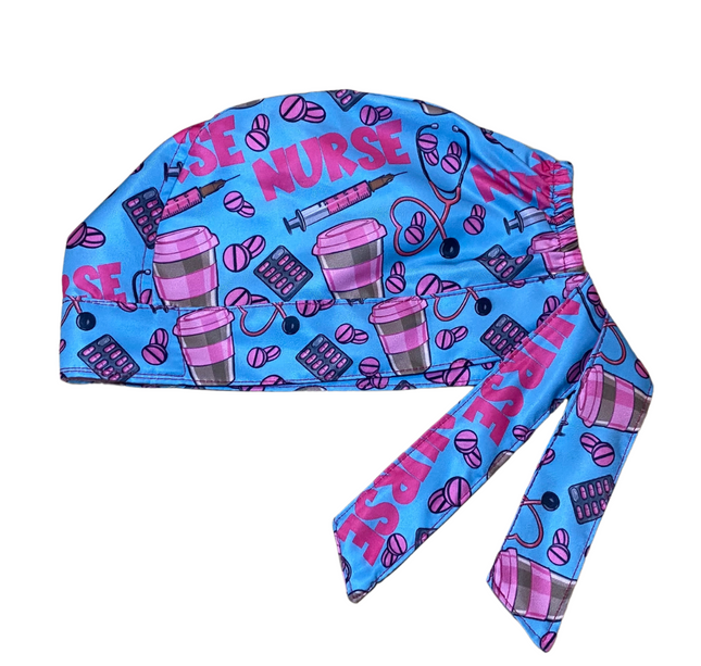 Gorro Quirúrgico Estampado Nurse, Enfermería, Hospital Salud - Every Medical -  Dr. Gorrito