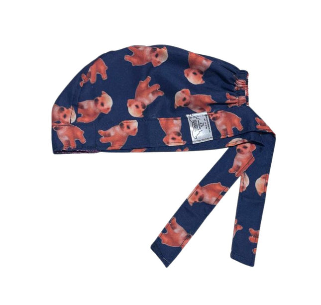 Gorro Medicoquirúrgico Perrito Kesi Kesi Unos Pedillos Salud - azul marino