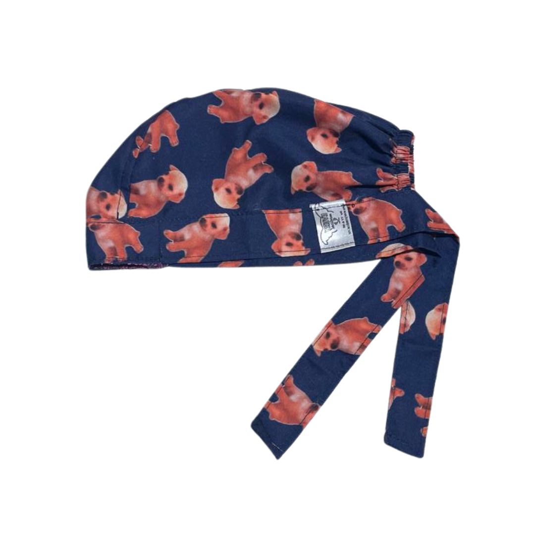 Gorro Medicoquirúrgico Perrito Kesi Kesi Unos Pedillos Salud - azul marino