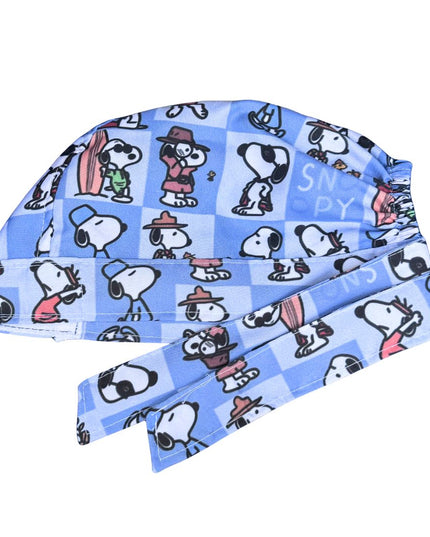 Gorro Quirúrgico Estampado Snoopy-  Azul3